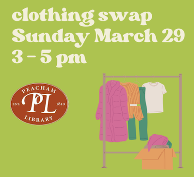 Clothing Swap | March 29, 3 – 5 PM